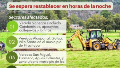 Suspensión del acueducto